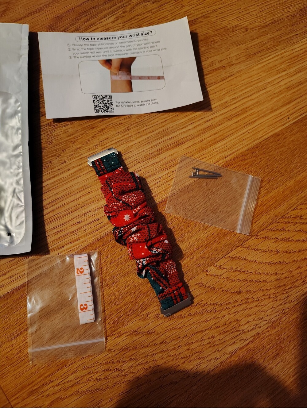 Christmas Scrunchie Watch Band